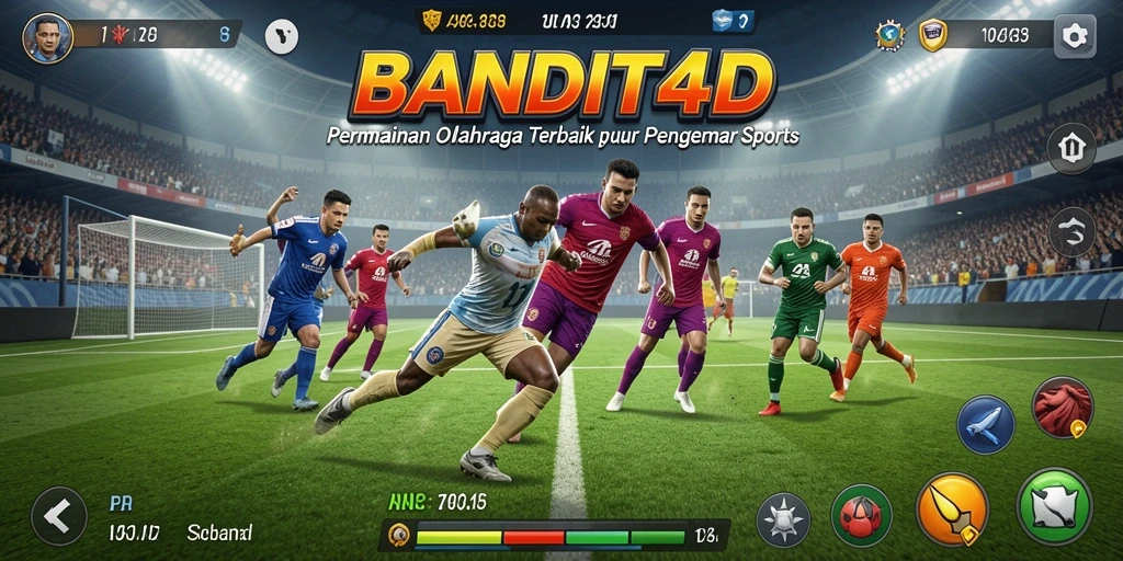 Screenshot utama <strong>BANDIT4D</strong> menampilkan aksi seru dari permainan olahraga yang mendebarkan.