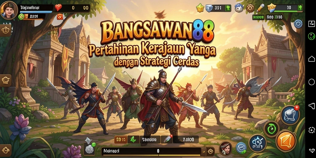 Tampilan screenshot BANGSAWAN88 menampilkan strategi permainan Tower Defense yang menegangkan.