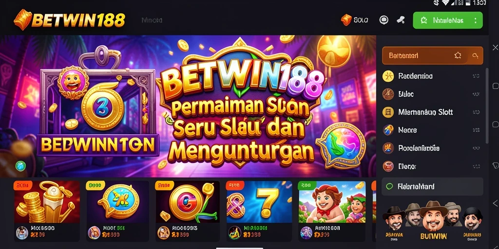 Tampilan gameplay menarik dari BETWIN188 dengan berbagai slot.
