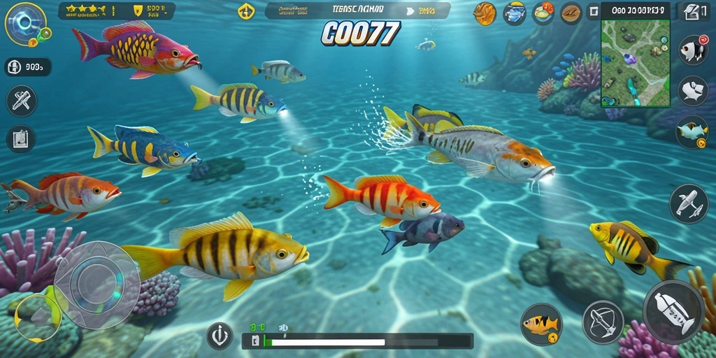 Gambar menunjukkan pengalaman gameplay Tembak Ikan yang seru.