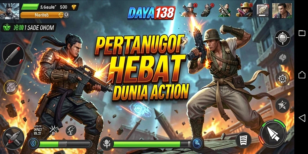 Gambar gameplay dari DAYA138 menunjukkan aksi seru dan pertarungan intens.