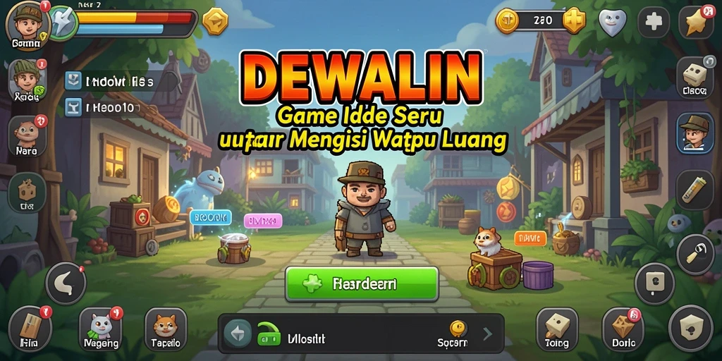 Tampilan gameplay menarik DEWALIN dengan grafis colorful.