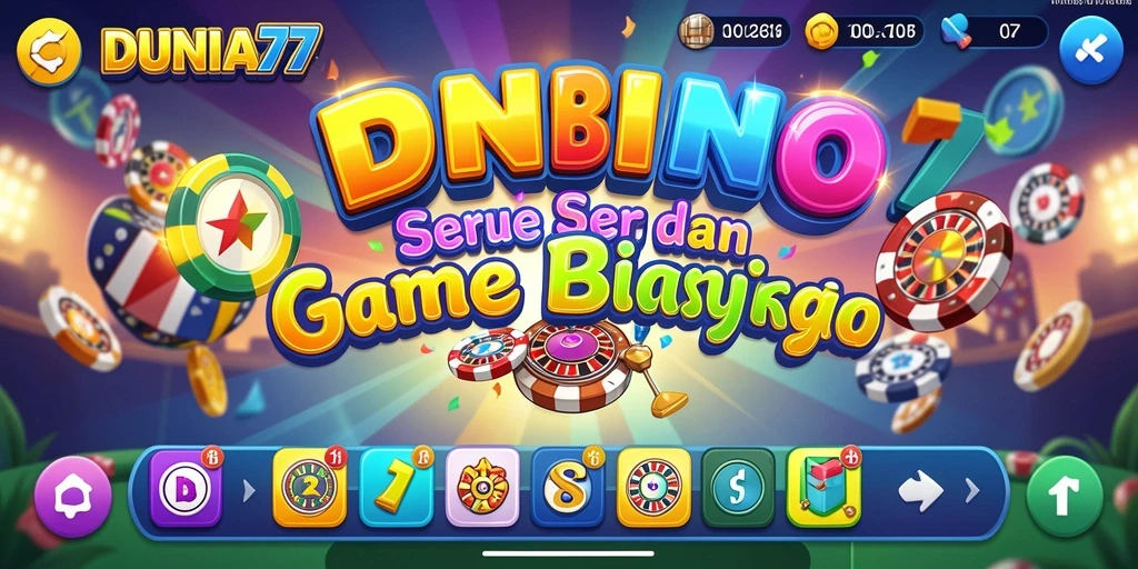 Tampilan menarik dari gameplay DUNIA77 Bingo yang seru.