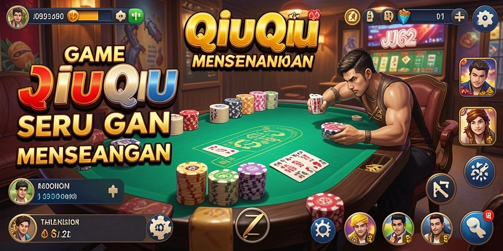 Tampilan grafis menarik dari gameplay QiuQiu JJ62.