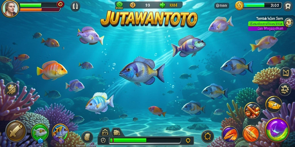 Gameplay seru menembak ikan di JUTAWANTOTO.