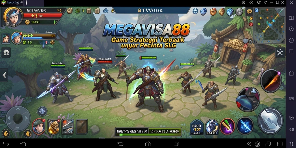 Tampilan gameplay MEGAVISA88 yang menarik dan menantang di dunia SLG.