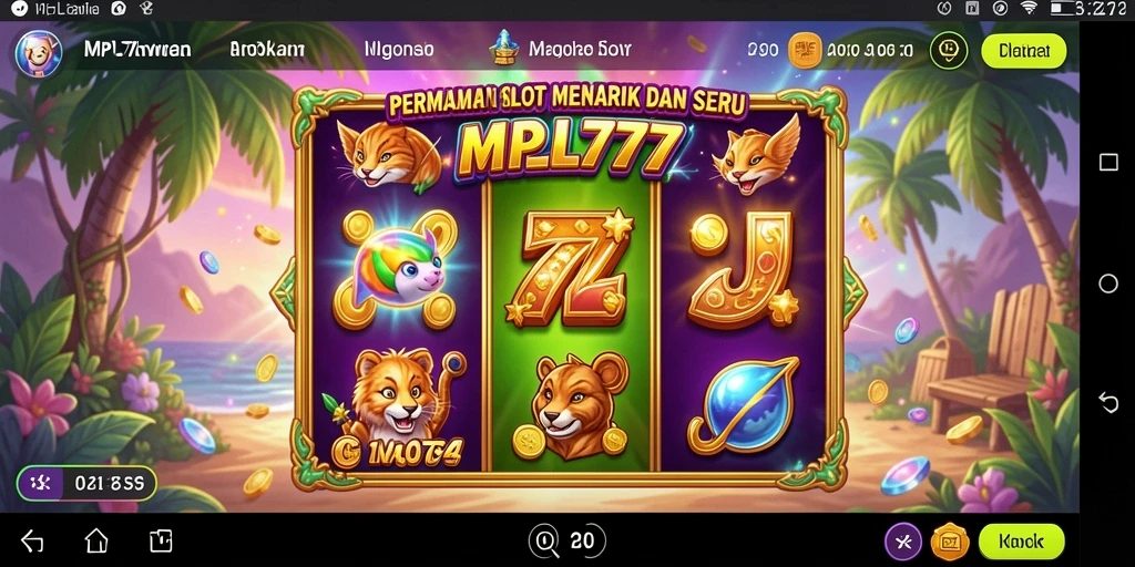 Tampilan antarmuka permainan Slot yang menawan dan menarik.