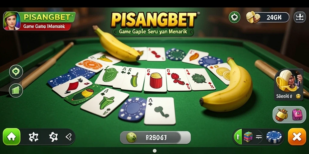 Tampilan menarik dari gameplay Gaple di PISANGBET.