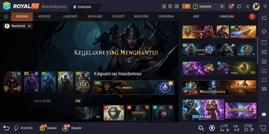 Screenshot utama ROYAL88 menampilkan suasana mencekam dalam game Horror.
