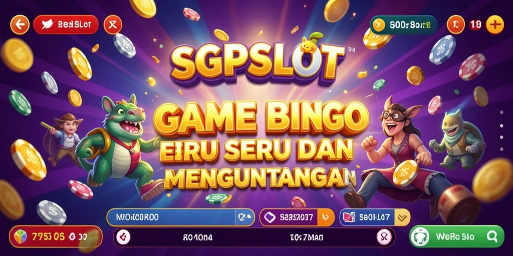 Tampilan gameplay Bingo seru di SGPSLOT yang penuh warna.