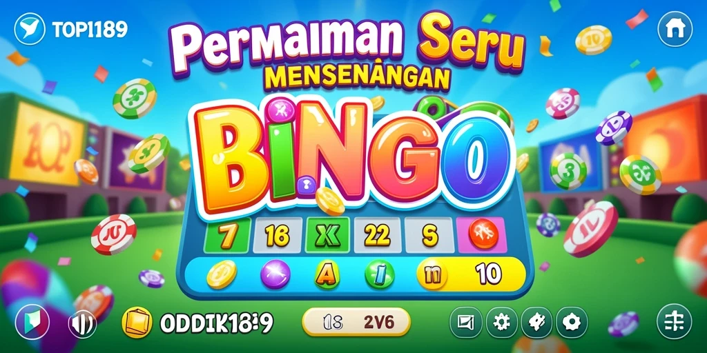 Tampilan gameplay seru Bingo di aplikasi TOPI189.