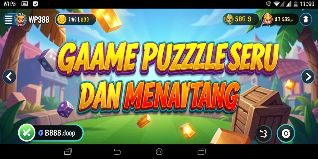 Tampilan gameplay WP888 yang penuh warna dan menantang.