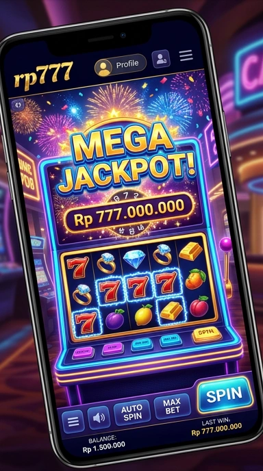Screenshot aplikasi rp777 menampilkan antarmuka pengguna yang intuitif.